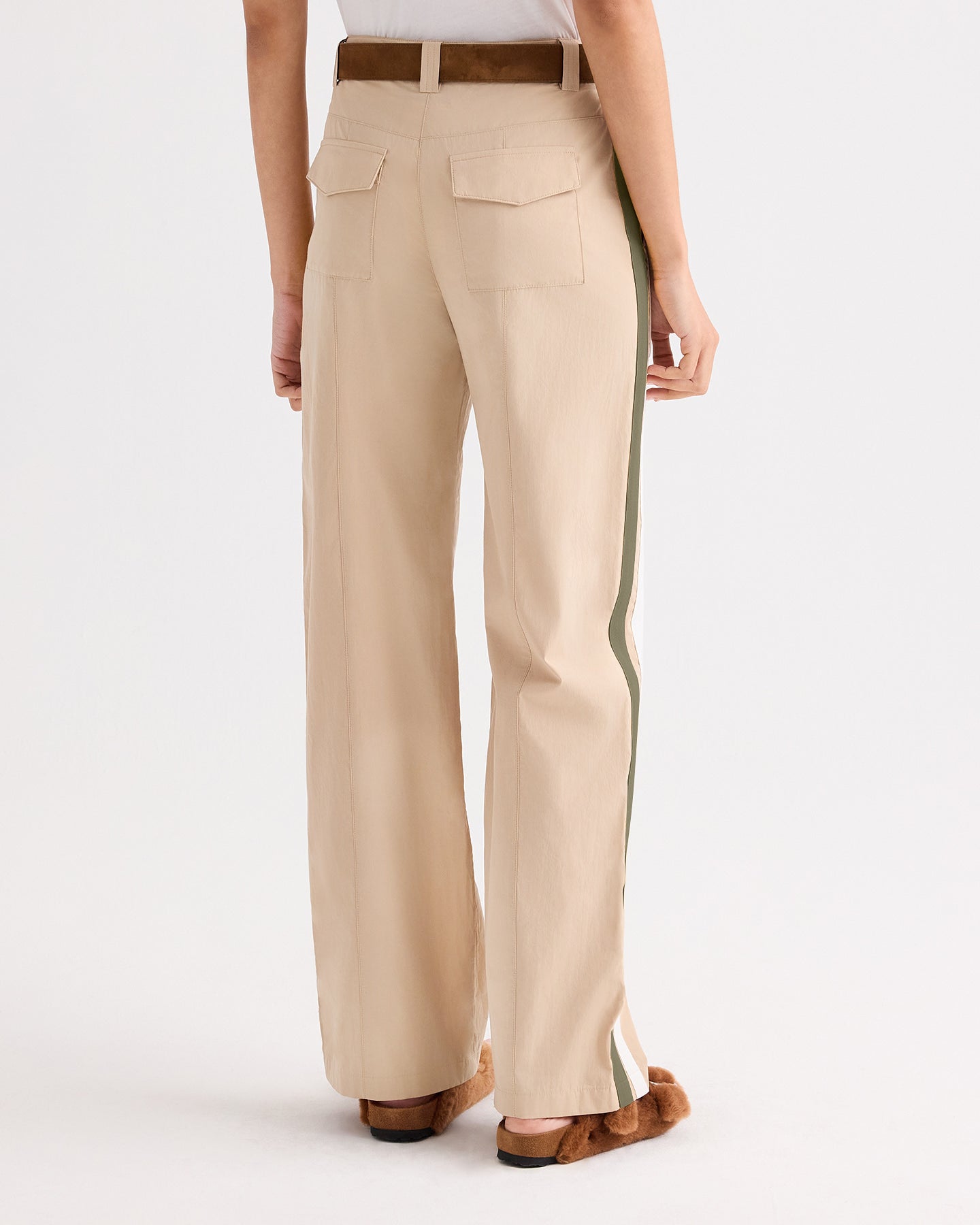 TWP Sandstone Isabelle Pant in Vintage Washed Poplin view 6