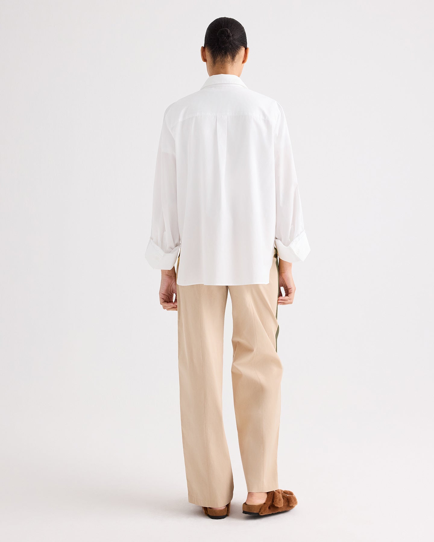 TWP Sandstone Isabelle Pant in Vintage Washed Poplin view 7