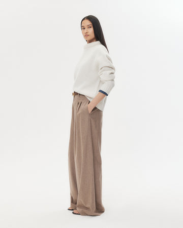 TWP Ivory Waffle Thermal in Cashmere view 5