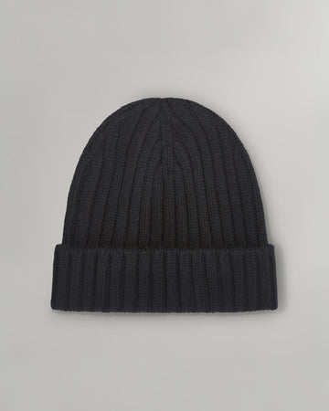 TWP Black Cashmere Beanie view 1