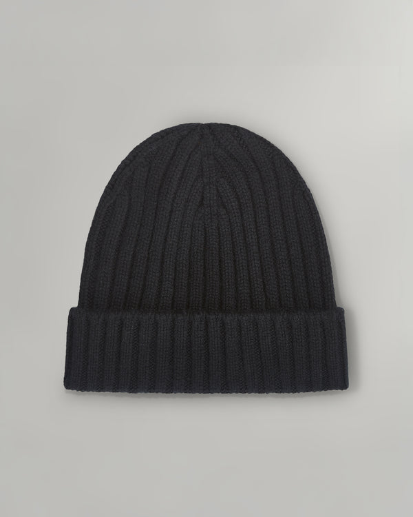 TWP Black Cashmere Beanie view 1
