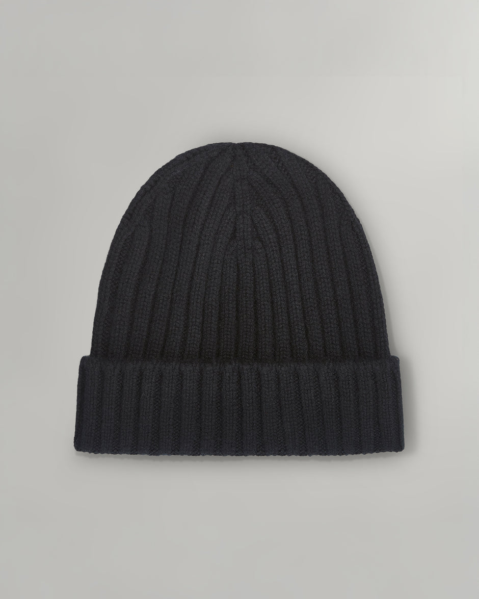 TWP Black Cashmere Beanie view 1