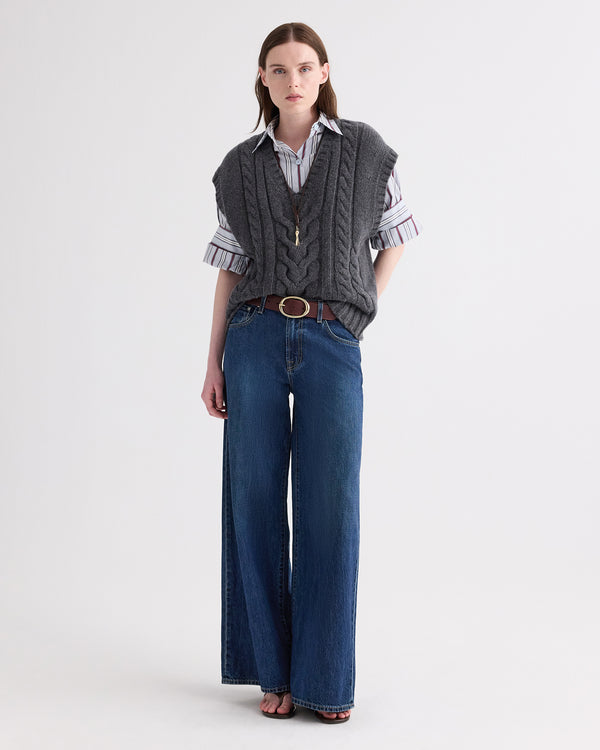 TWP Dark wash Tiny Dancer Jean in Dark Wash Denim view 4