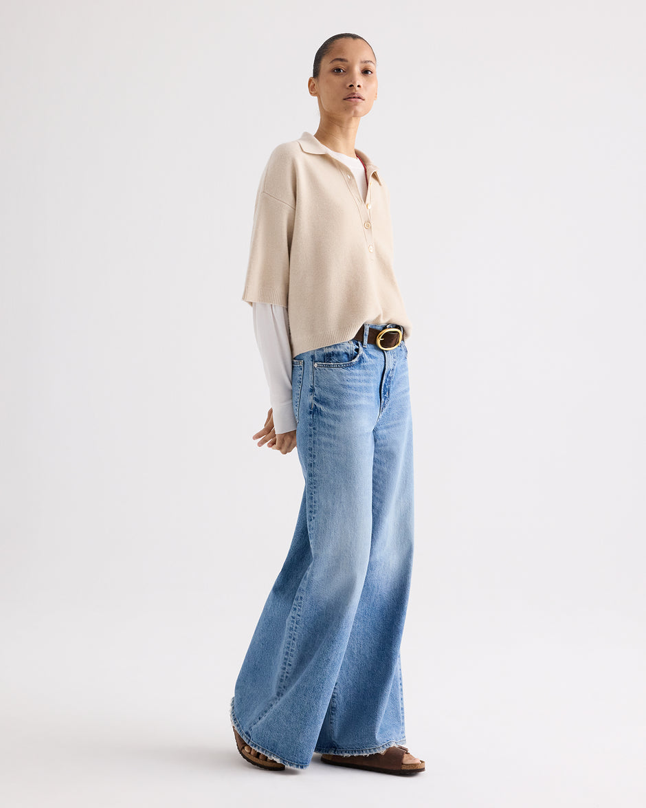 TWP Vintage wash Tiny Dancer Jean in Vintage Wash Denim view 3
