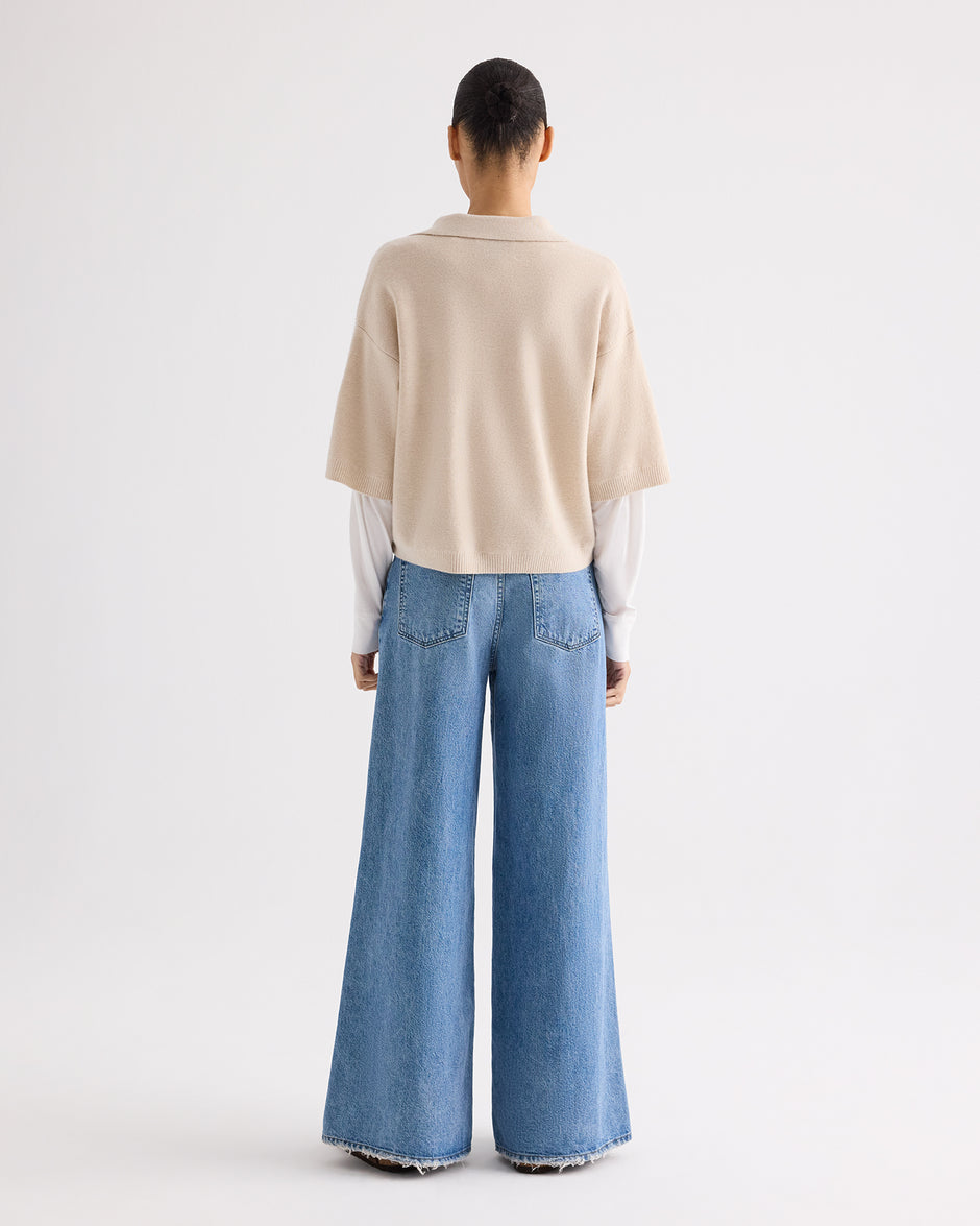 TWP Vintage wash Tiny Dancer Jean in Vintage Wash Denim view 5