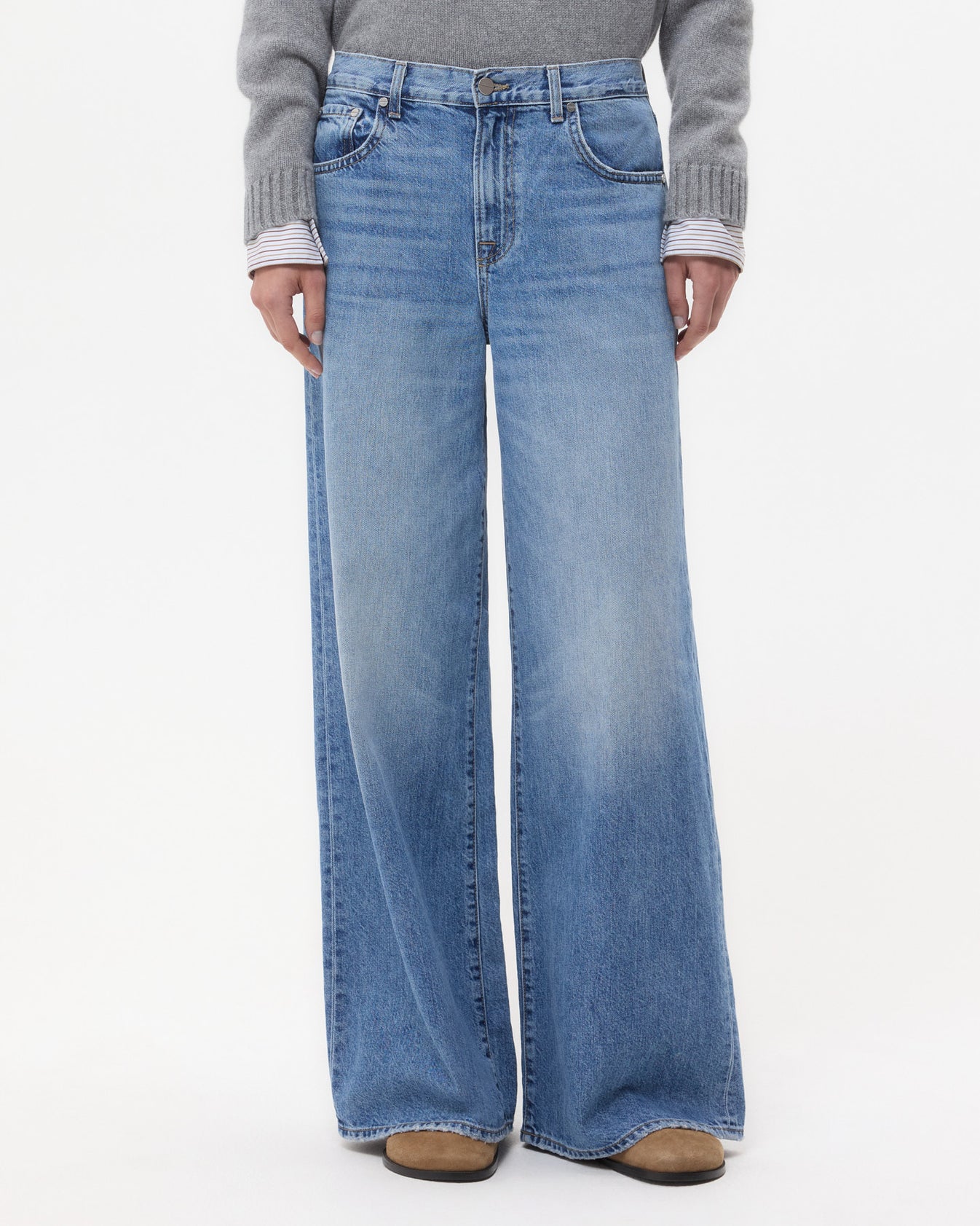TWP Vintage wash Tiny Dancer Jean in Vintage Wash Denim view 2