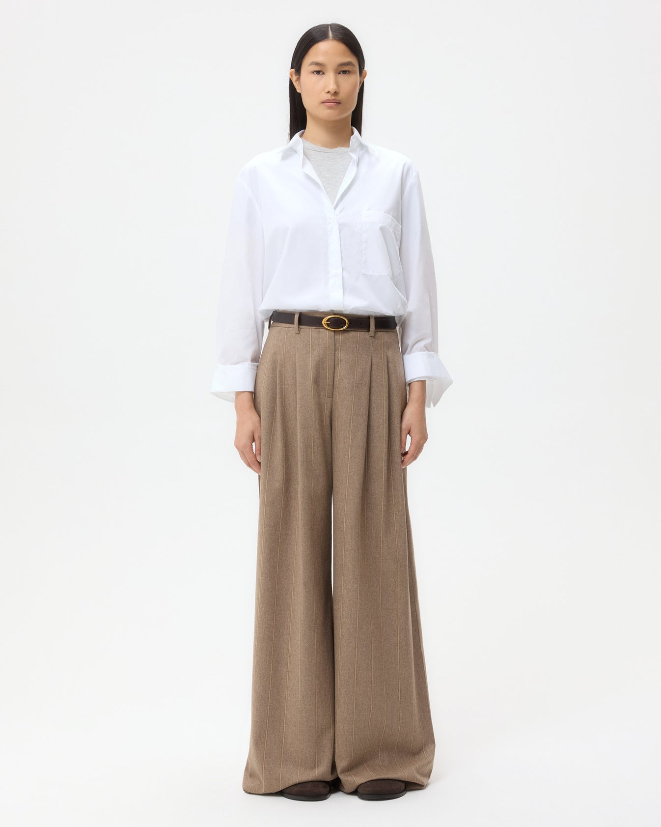 TWP White New Morning After Shirt in Superfine Cotton view 6