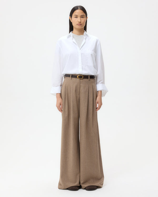 TWP White New Morning After Shirt in Superfine Cotton view 6