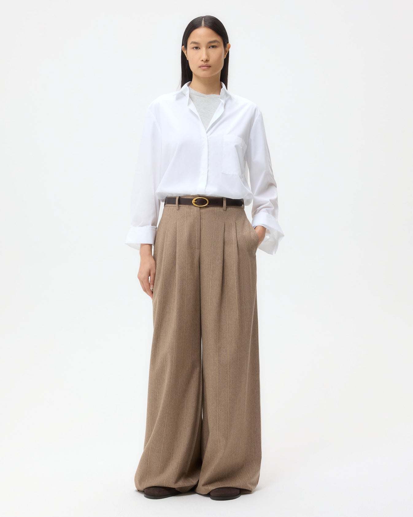 TWP White New Morning After Shirt in Superfine Cotton view 4