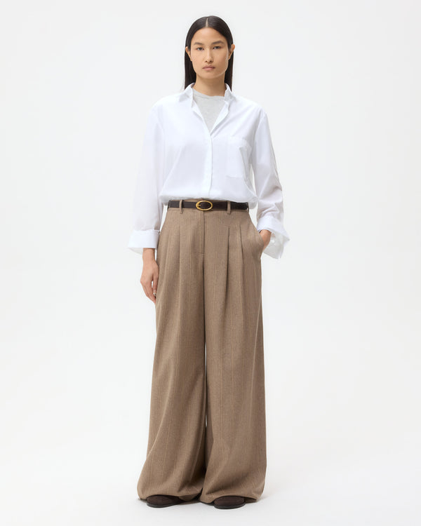 TWP White New Morning After Shirt in Superfine Cotton view 4