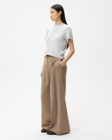 TWP Light heather grey His Tee in Jersey view 3