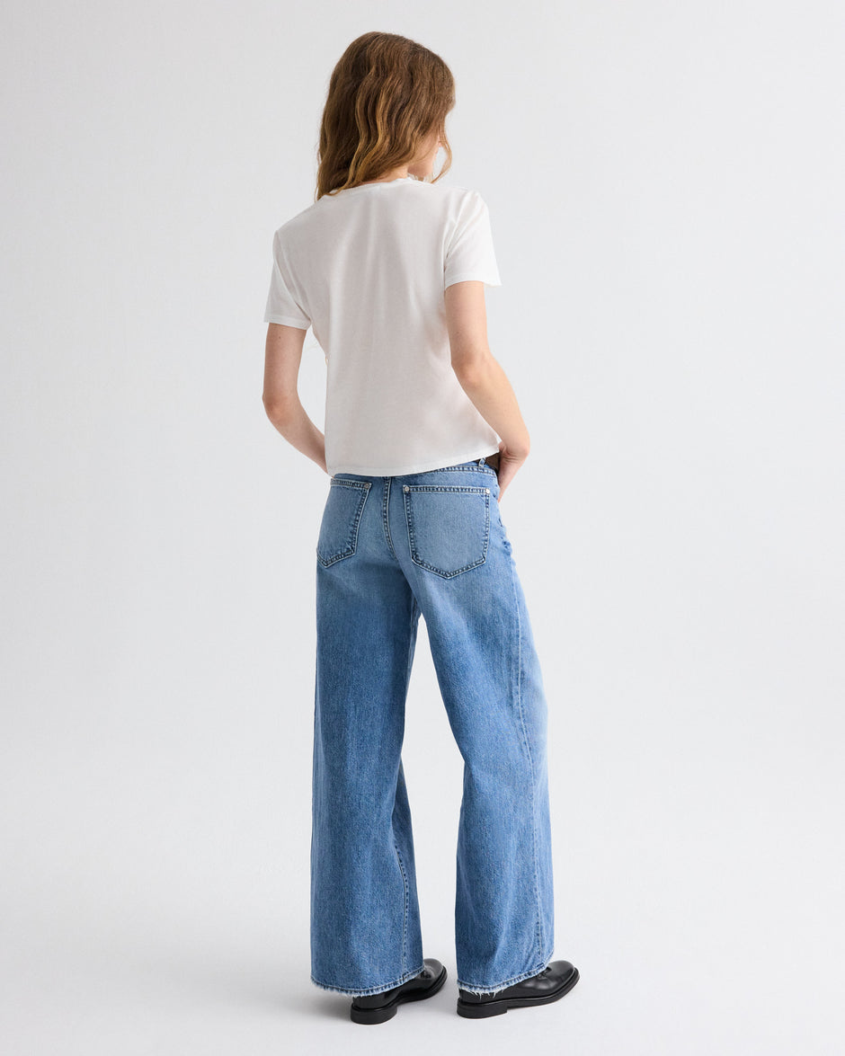 TWP White His Tee in Supima Cotton view 5