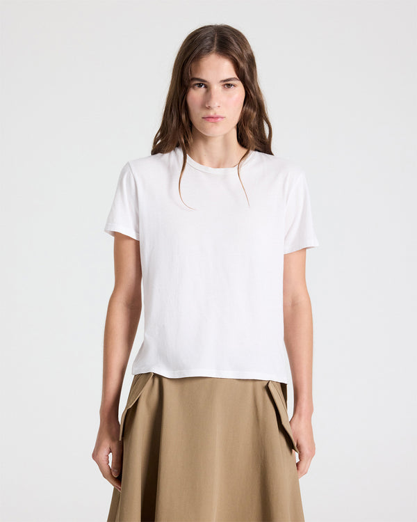 TWP White His Tee in Supima Cotton view 1