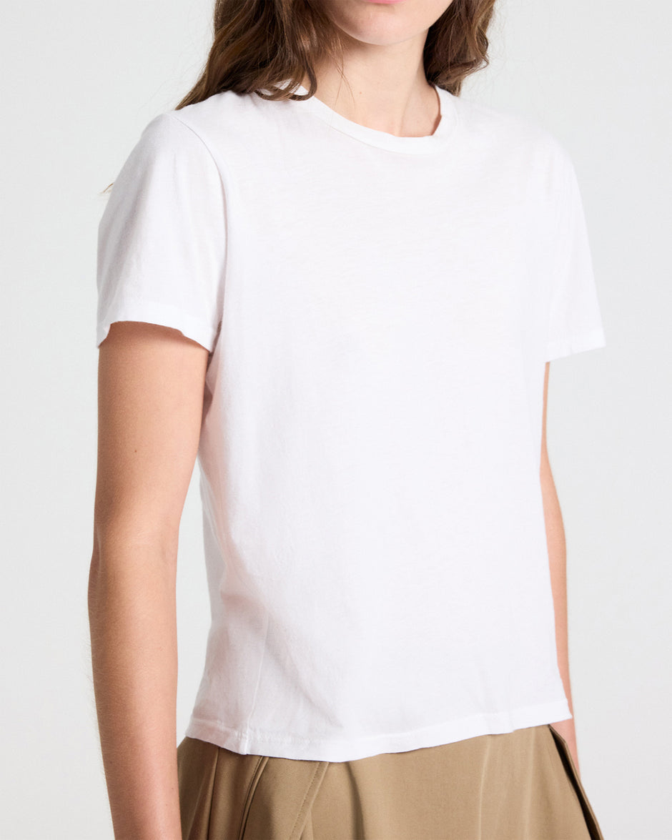 TWP White His Tee in Supima Cotton view 2