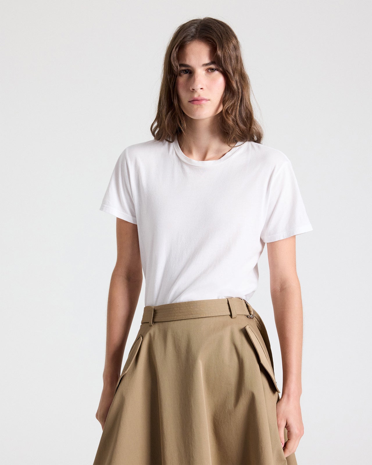 TWP White His Tee in Supima Cotton view 3