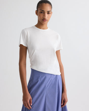 TWP White His Tee in Supima Cotton view 1