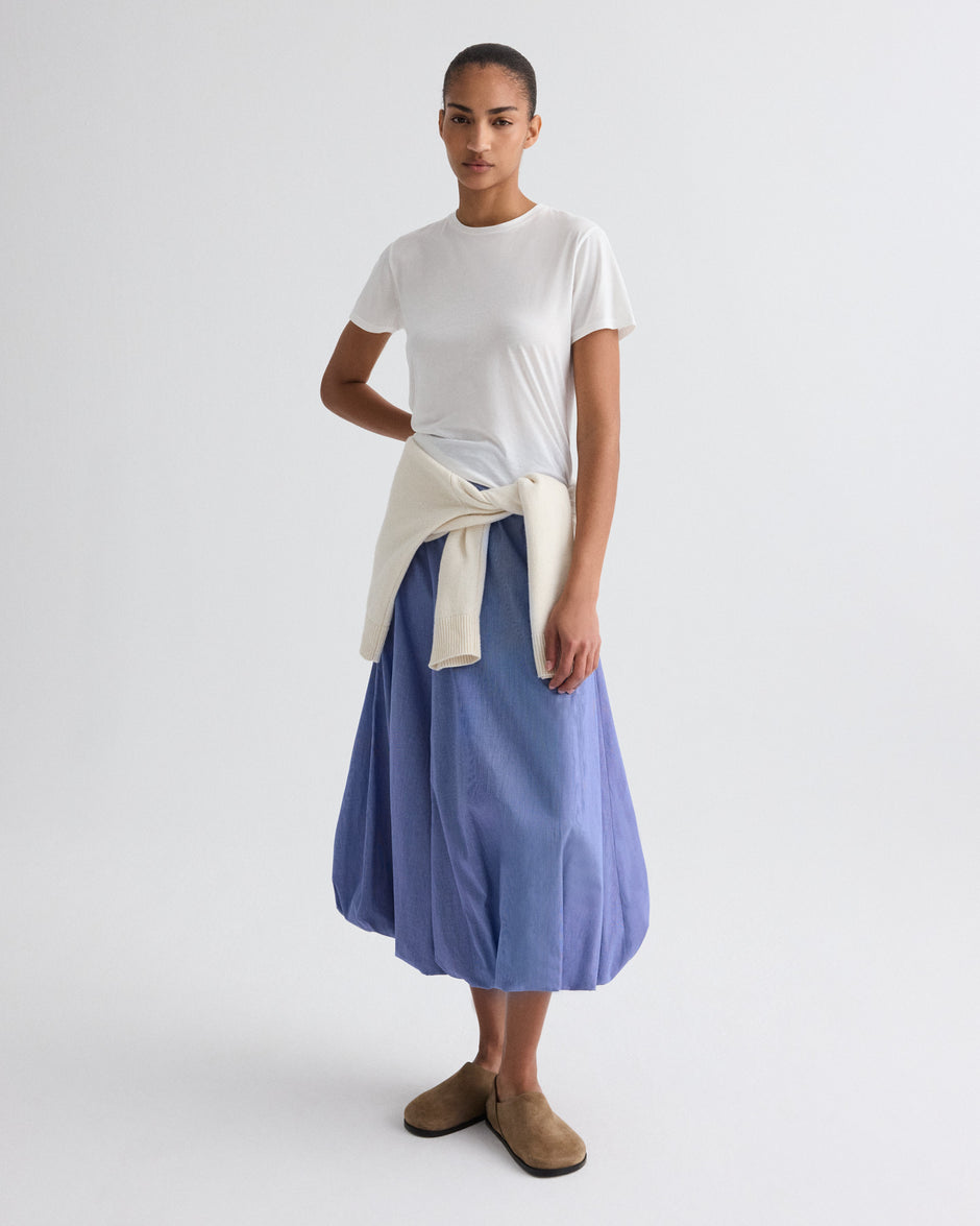 TWP White His Tee in Supima Cotton view 3