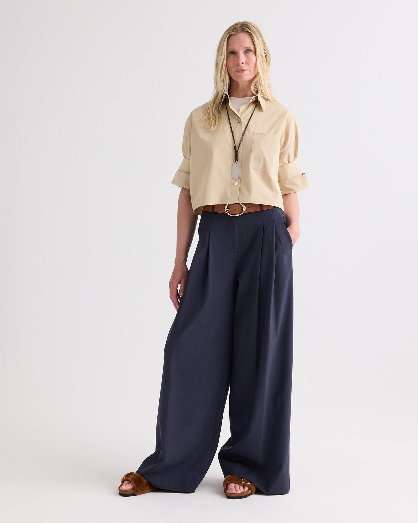 TWP Sandstone Next Ex Shirt in Superfine Cotton view 2