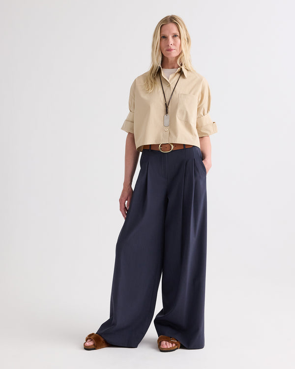 TWP Sandstone Next Ex Shirt in Superfine Cotton view 2