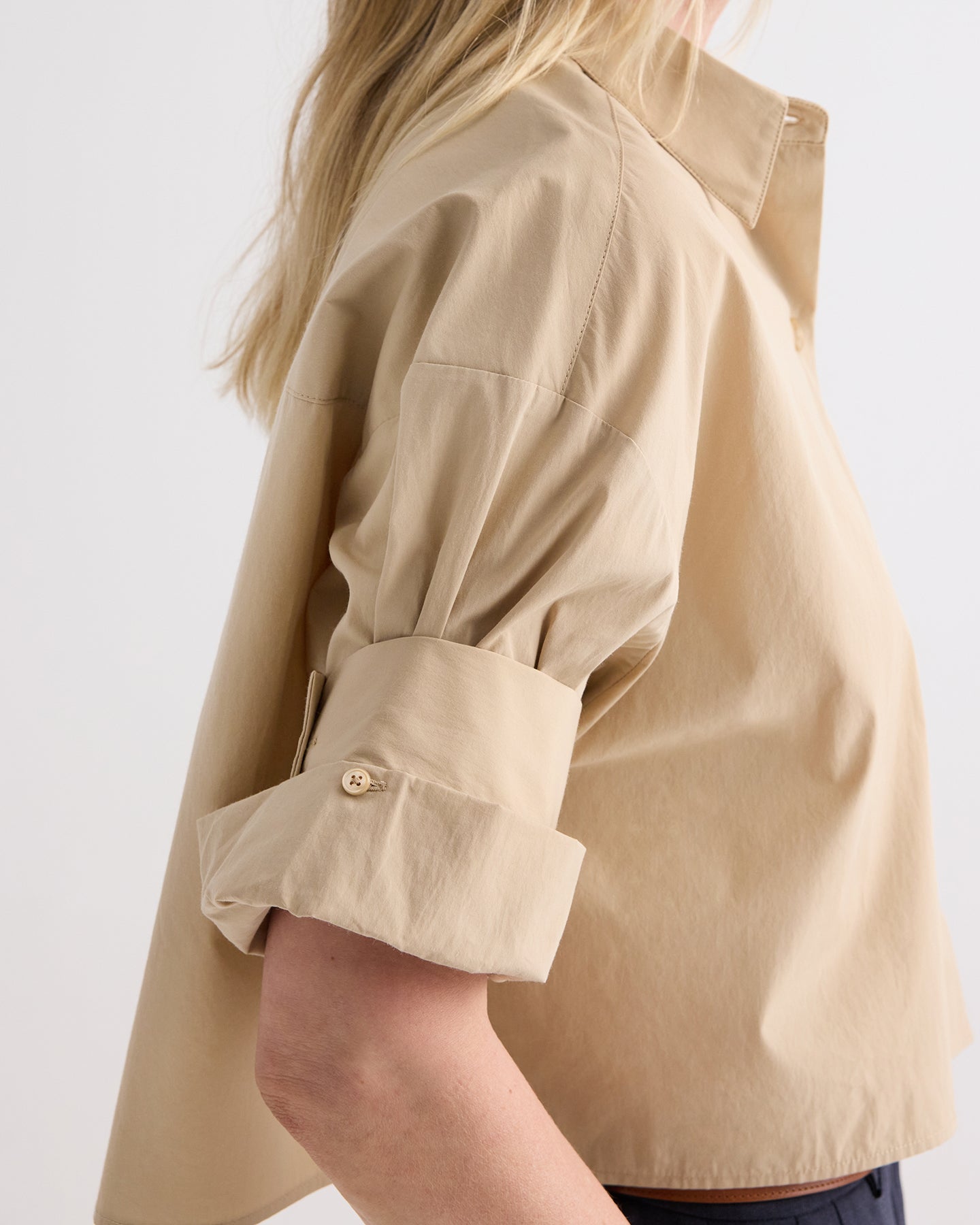 TWP Sandstone Next Ex Shirt in Superfine Cotton view 3