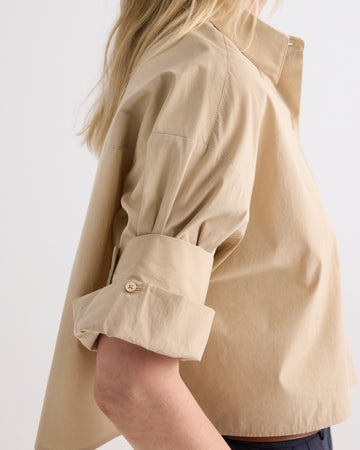 TWP Sandstone Next Ex Shirt in Superfine Cotton view 3