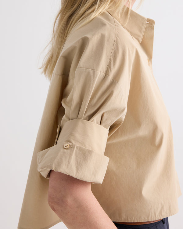 TWP Sandstone Next Ex Shirt in Superfine Cotton view 3