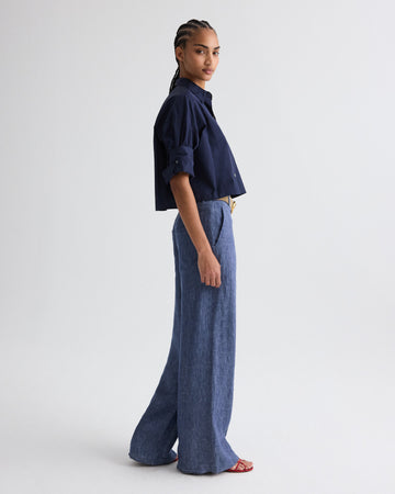 TWP Midnight Next Ex Shirt in superfine cotton view 5