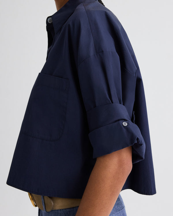 TWP Midnight Next Ex Shirt in superfine cotton view 3