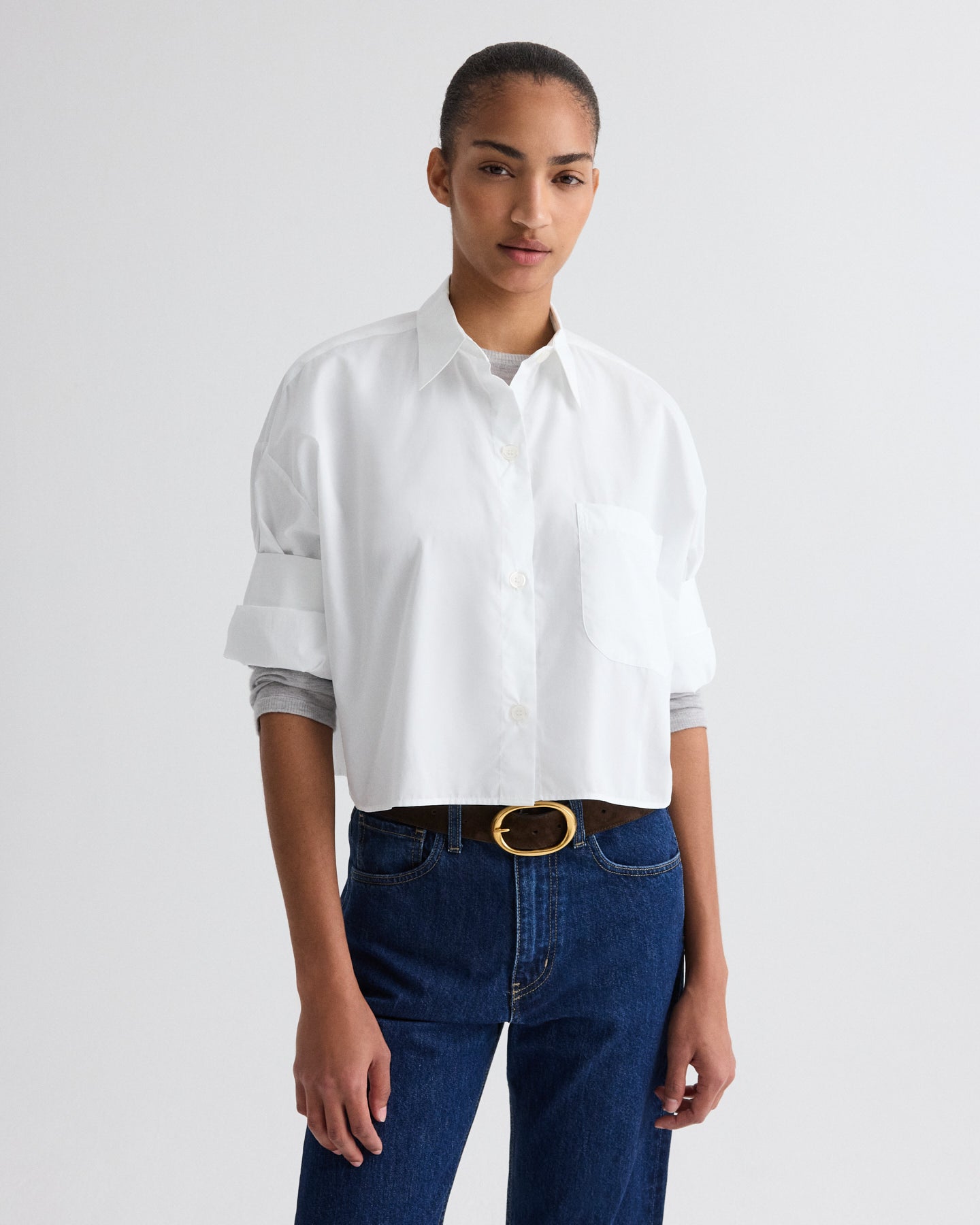 White Next Ex Shirt in Superfine Cotton | TWP
