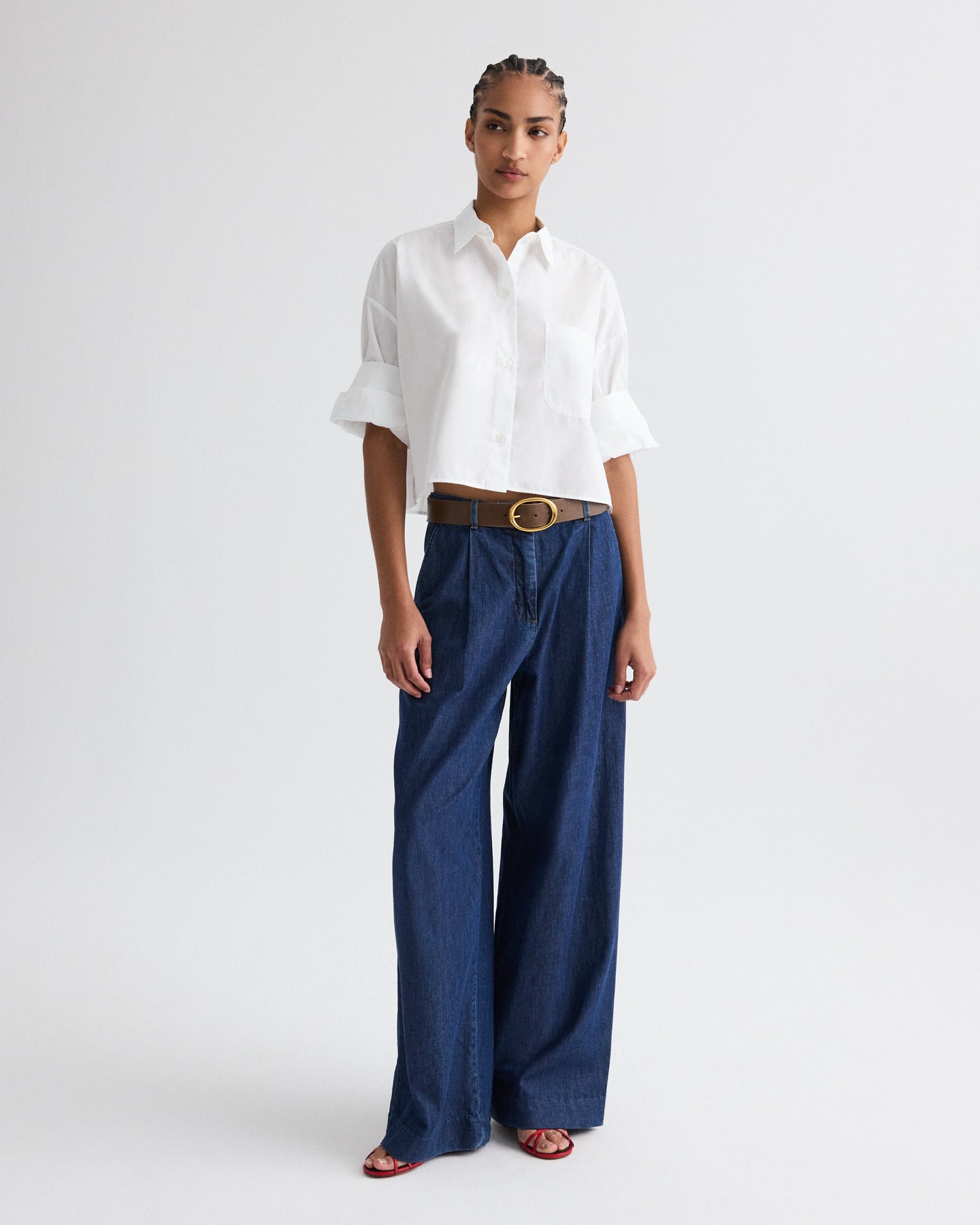 White Next Ex Shirt in Superfine Cotton | TWP