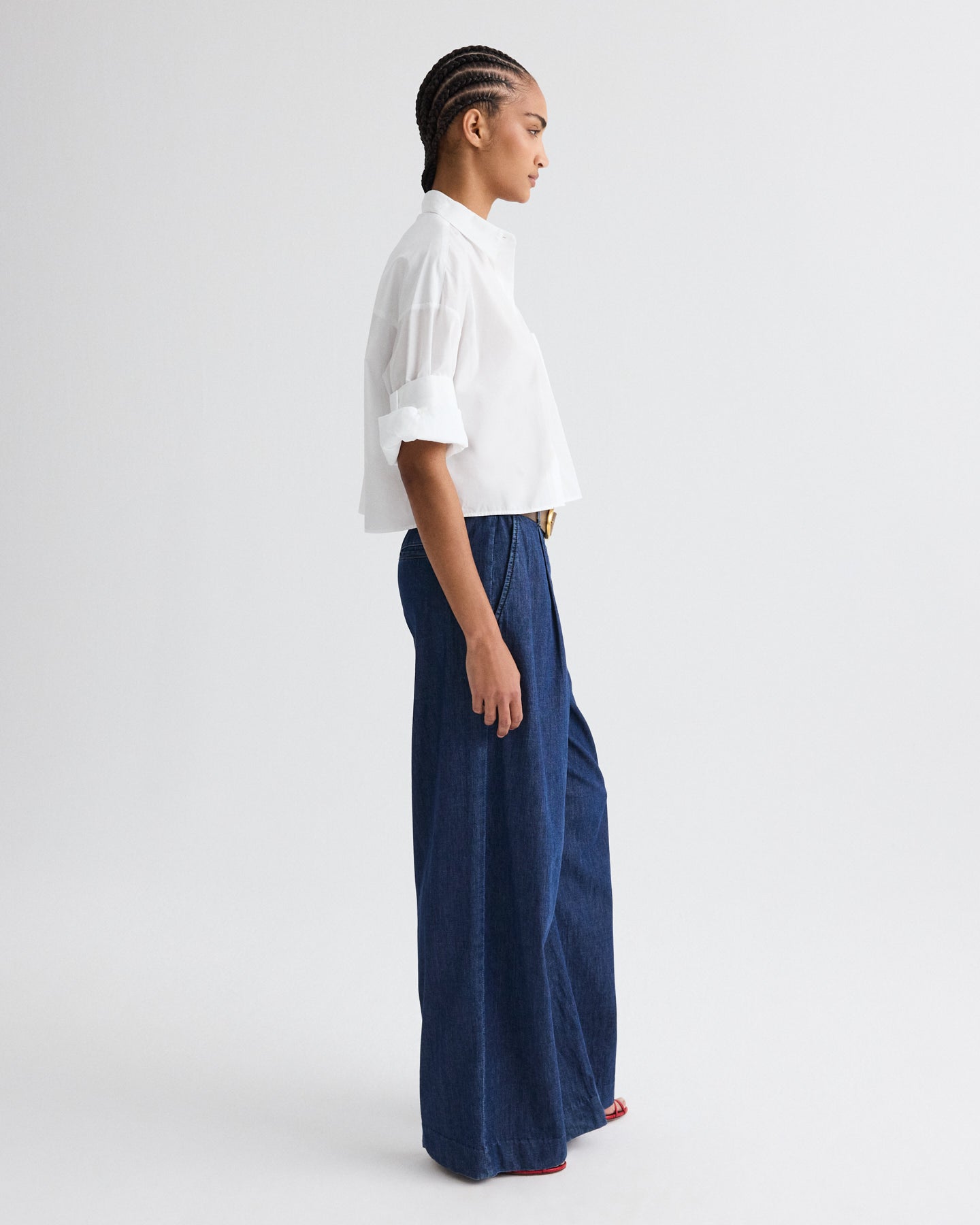 TWP White Next Ex Shirt in Superfine Cotton view 4