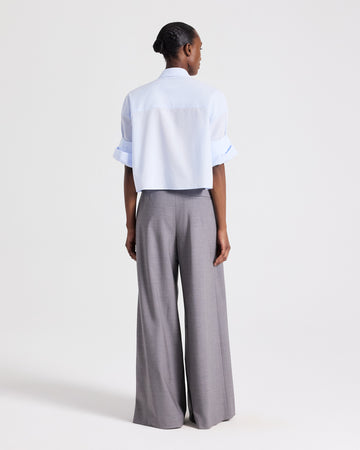 TWP Baby blue Next Ex Shirt in Superfine Cotton view 5