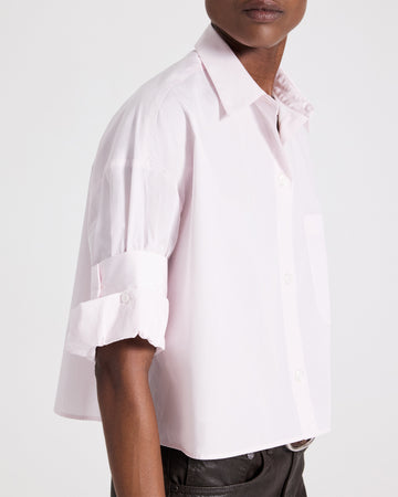 TWP Baby pink Next Ex Shirt in Superfine Cotton view 2
