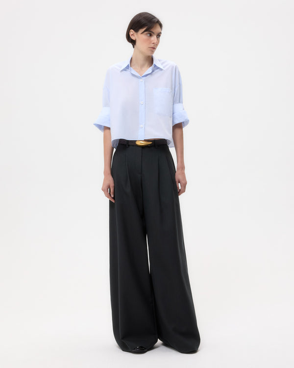 TWP Baby blue Next Ex Shirt in Superfine Cotton view 3