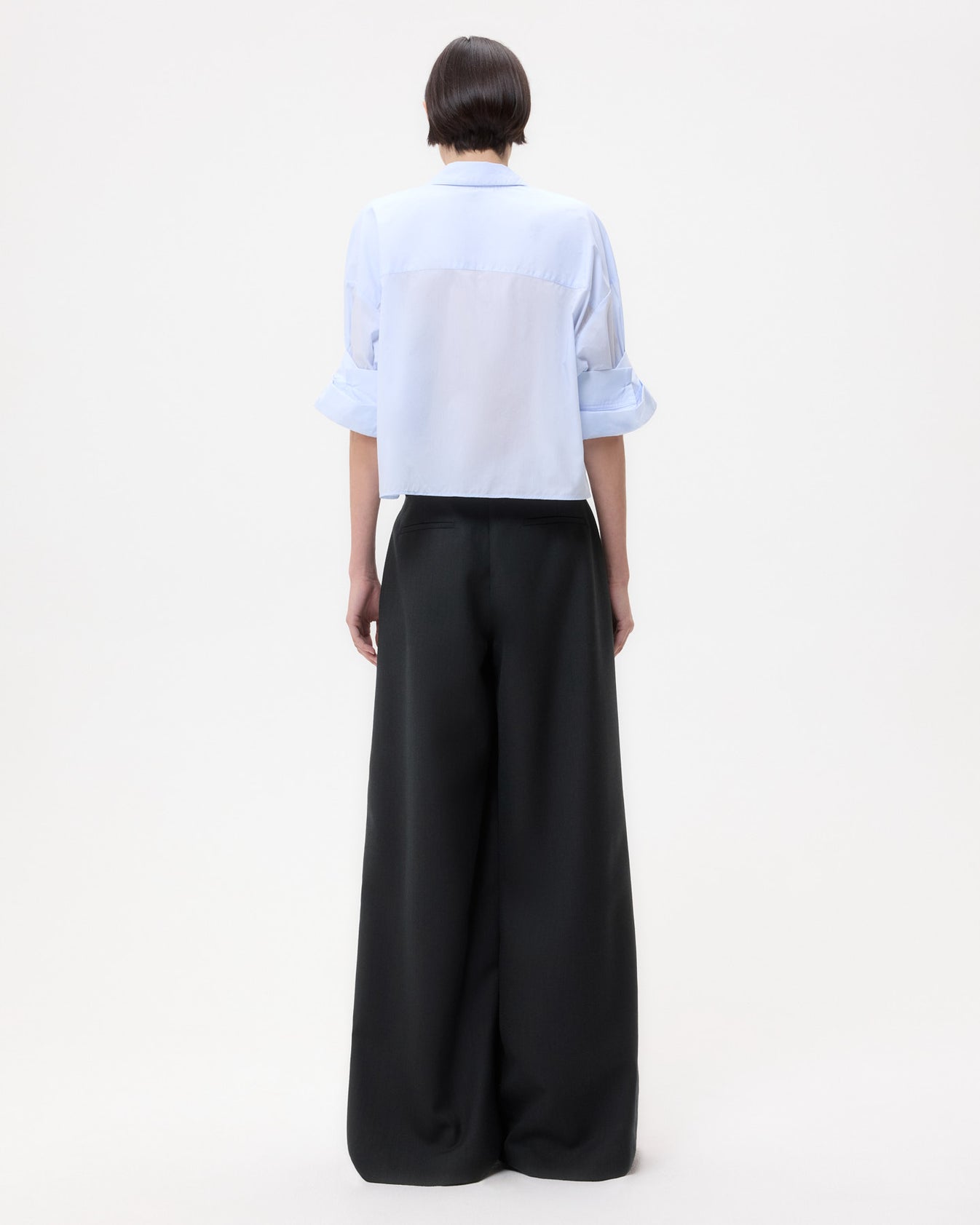 TWP Baby blue Next Ex Shirt in Superfine Cotton view 5