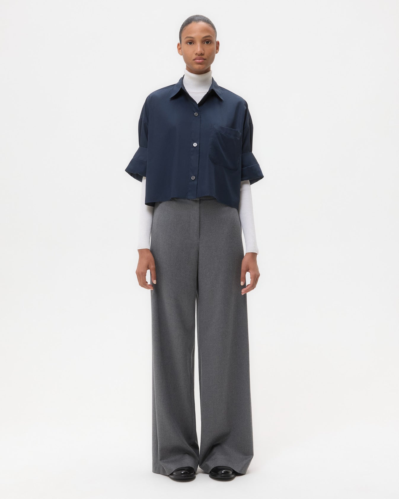 TWP Midnight Next Ex Shirt in superfine cotton view 6