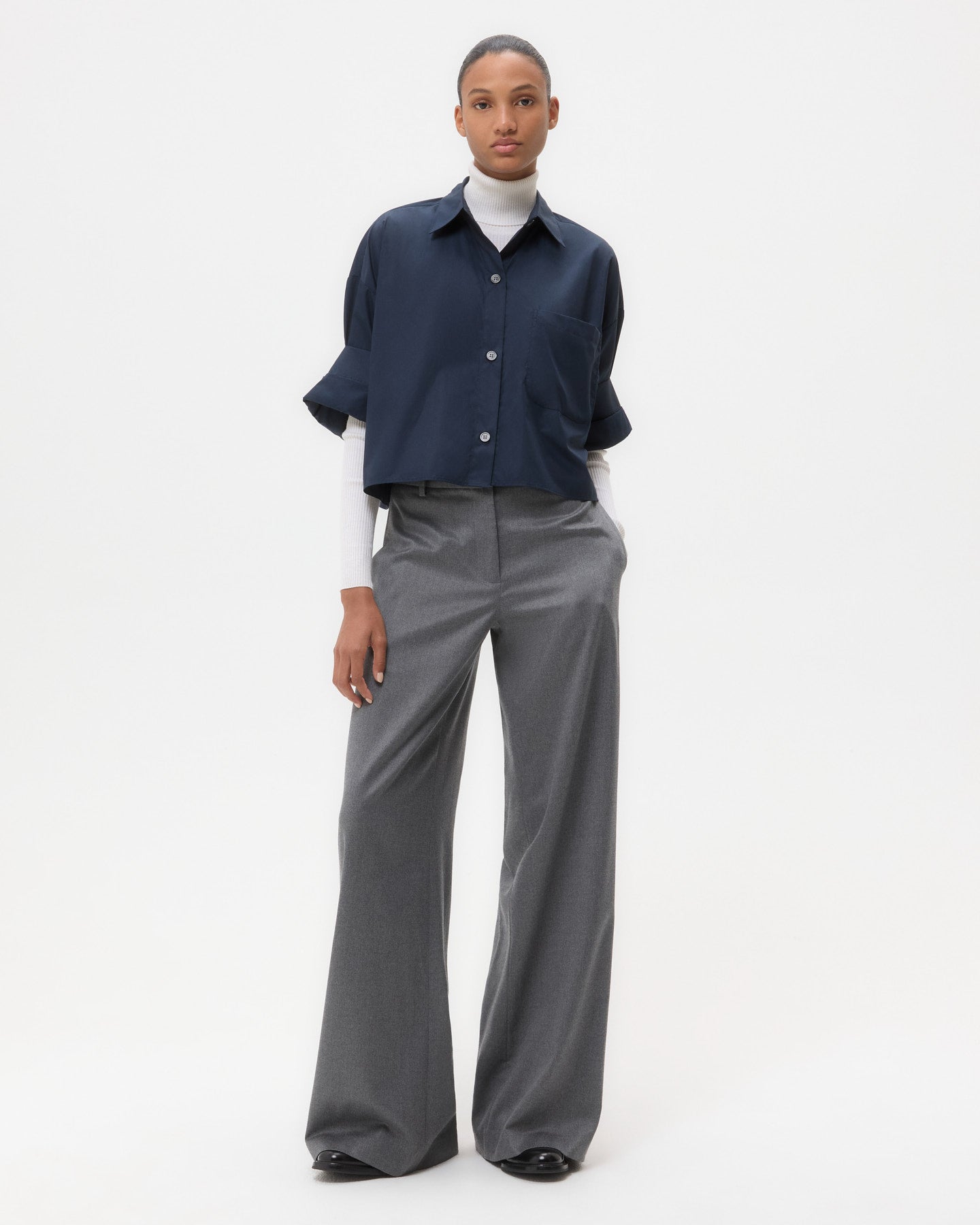 Midnight Next Ex Shirt in superfine cotton | TWP