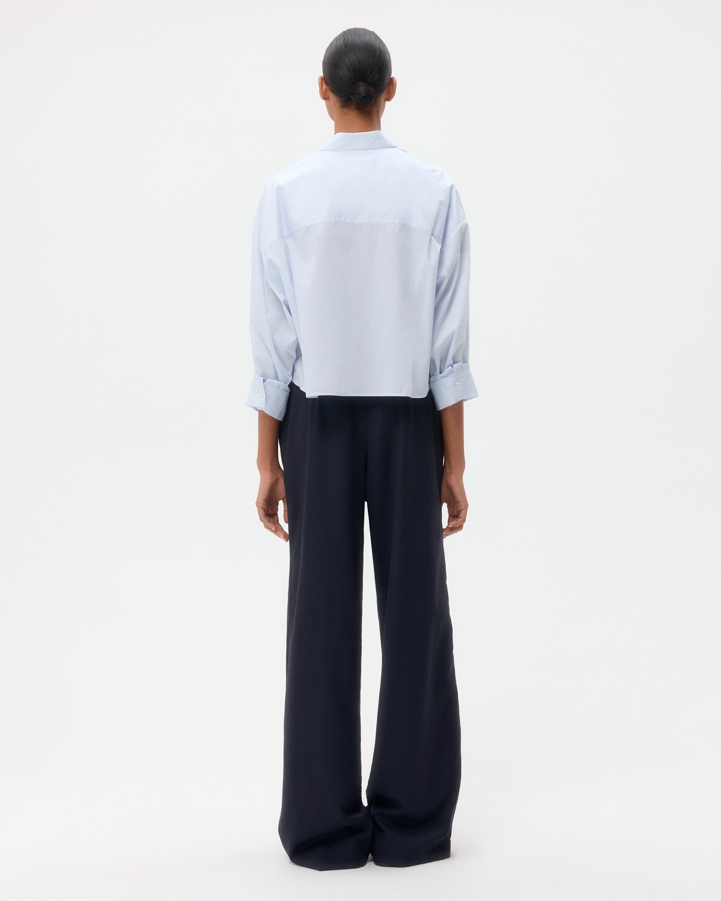 TWP Baby blue Soon to be Ex Shirt in Superfine Cotton view 5