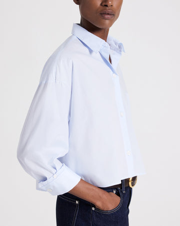 TWP Baby blue Soon to be Ex Shirt in Superfine Cotton view 2