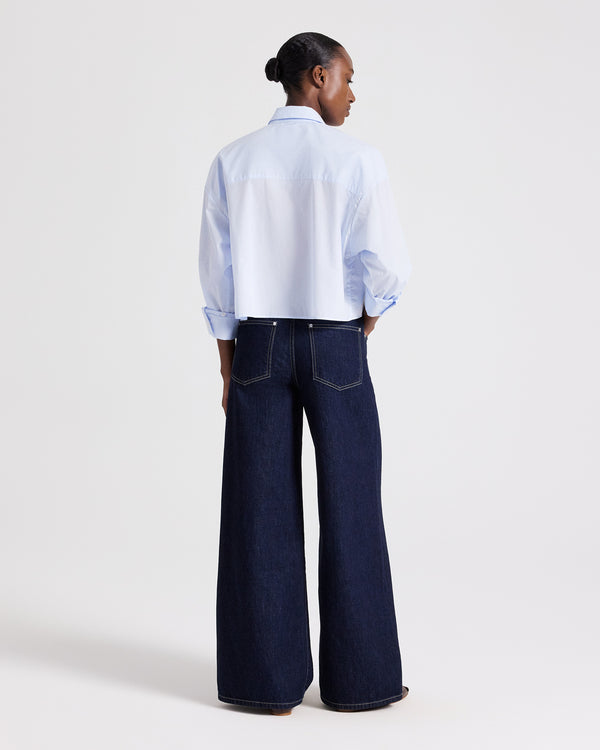 TWP Baby blue Soon to be Ex Shirt in Superfine Cotton view 5