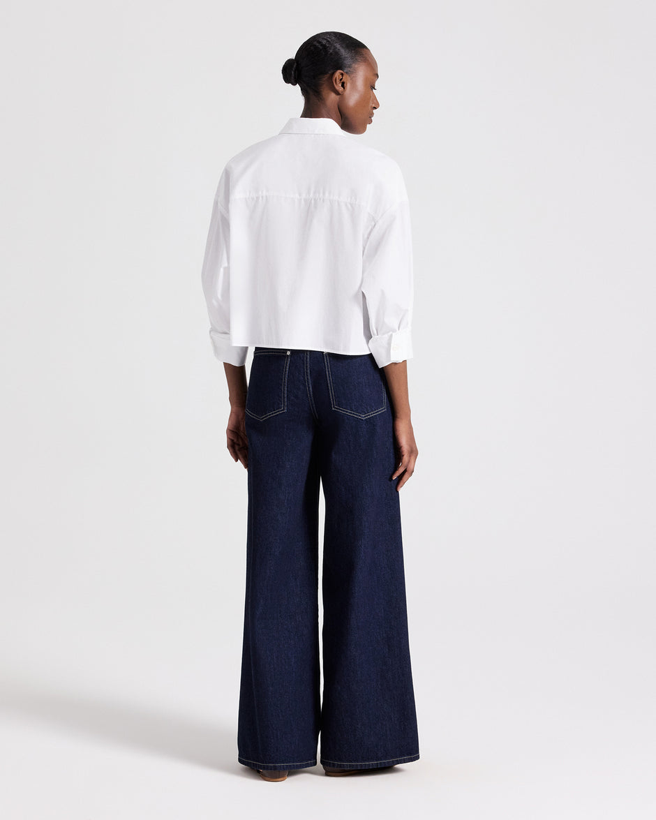 TWP White Soon to be Ex Shirt in Superfine Cotton view 6
