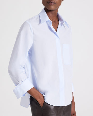 TWP Baby blue Boyfriend Shirt in Superfine Cotton view 2