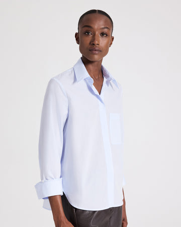 TWP Baby blue Boyfriend Shirt in Superfine Cotton view 1
