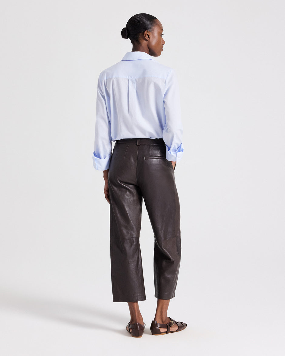TWP Baby blue Boyfriend Shirt in Superfine Cotton view 6