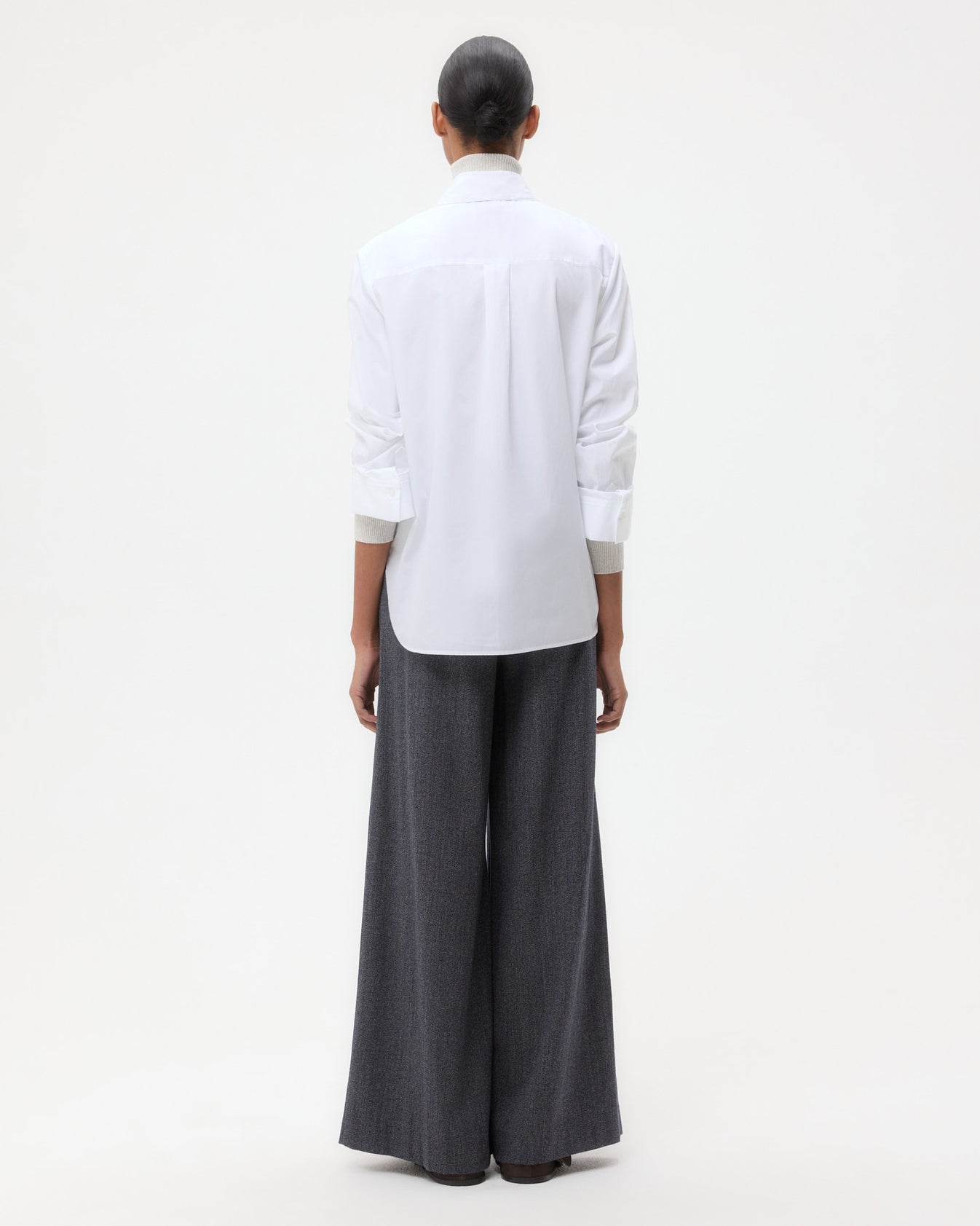 TWP White Boyfriend Shirt in Superfine Cotton view 5