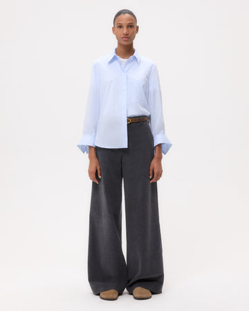 TWP Baby blue Boyfriend Shirt in Superfine Cotton view 6