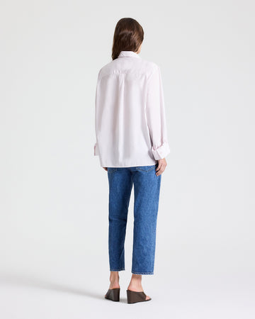 TWP Baby pink Next Morning Shirt in Superfine Cotton view 6