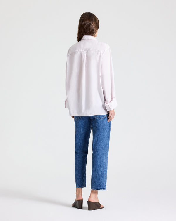 TWP Baby pink Next Morning Shirt in Superfine Cotton view 6