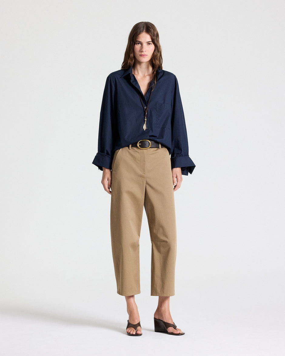 TWP Midnight Next Morning Shirt in Superfine Cotton view 5
