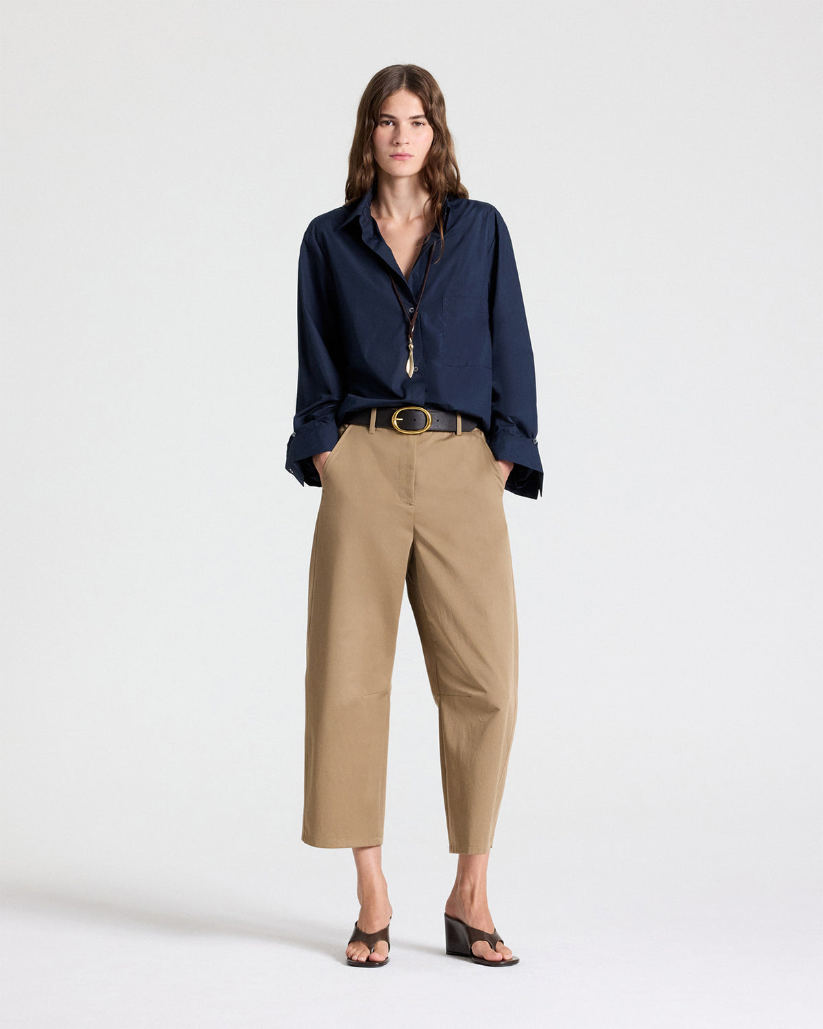 TWP Midnight Next Morning Shirt in Superfine Cotton view 3